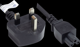 P7305-S018 Power cord UK, Typ G =&gt; C5, 3A, ASTA, 1,8 m, black