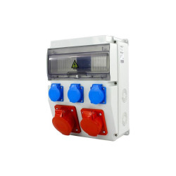 Rozdzielnica siłowa n/t 1x16A 5P 1x32A 5P 3x230V 12-mod. IP44 NBOX-12M.1 3621046 Next