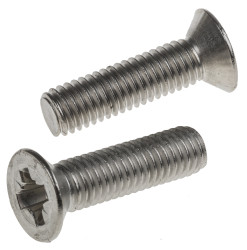 Śruby maszynowe M8 łeb z łbem stożkowym Stal nierdzewna długość 30.0mm skok 1.25mm