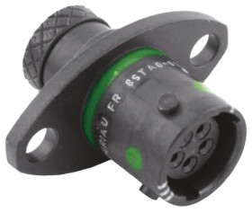 Złącze wielostykowe przemysłowe 5-pinowe, panelowe Gniazdo Souriau Sunbank by Eaton