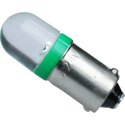 LED lamp, BA9s, 1.5 lm, 12 V (DC), 12 V (AC), green, 59091213