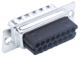 Złącze D-Sub 15-pinowe Męski Kątowe Montaż na kablu Złoto