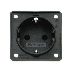 Integro Gniazdo SCHUKO z podwyższoną ochroną styków 16A 250V IP44 antracyt mat mechanizm 0941952505