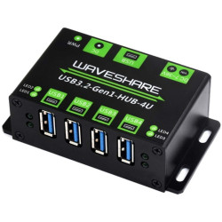 4-kanałowy hub USB 3.2 2.0 1.1 5Gb/s LED USB-A Waveshare