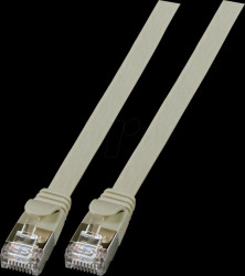 K5545GR.5 Cat.6a flat patch cable, U/FTP, 5m, gray