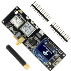 ESP32 LilyGO T-Beam Meshtastic LoRa SX1276 868MHz OLED 128x64 GPS NEO-M8N holder 18650