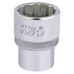 Elora 24682 23mm 1/2&quot; Square Drive Bi-hexagon Socket