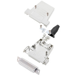Encitech 6355-8086-13 DTSL25 D-Sub Receptacle set 25 Pins 180° Solder Bucket