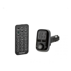 Transmiter FM Bluetooth 2xUSB mikrofon PEIYING samochodowy