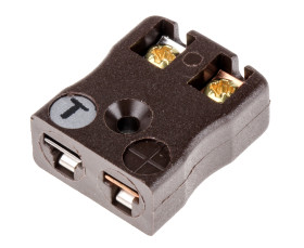 Złącze termoparowe Miniaturowe złącze gniazda płytki drukowanej RS PRO do Termopara typu T Miniaturowe Montaż na płytce