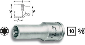 Hazet 880LG-E12 TORX zewnętrzny Nasadka T 12 3/8" (10 mm)