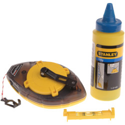 Stanley 0-47-465 Power Winder Chalk Line 30 Metre , Chalk &amp; Level