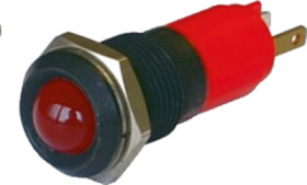 Signal light, 24 V (AC), 24 V (DC), red, 700 mcd, Mounting Ø 14 mm, LED number: 1, 192A1350