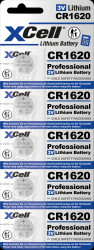 148261 Lithium button cell CR1620, 5-unit blister pack