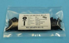 MS7 M3x08 PH-BO WKRĘT DO MET.DUŻY SOCZE