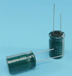 22uF/400V 100SZT 16x25 85° SSL ELKO
