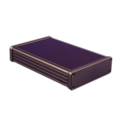 Hammond 1455L1602BK Extruded Aluminium Enclosure 163 x 103 x 30.5 Black