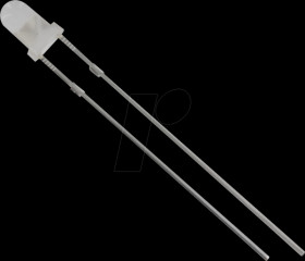 3034W2D-ESA-B LED, 3mm, wired, white, 2500 mcd, 60°