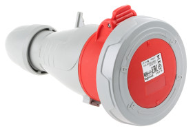 Złącze przemysłowe - zasilające 32A Gniazdo 415 V 3P + N + E Żeński Legrand Czerwony Montaż na kablu, IP67