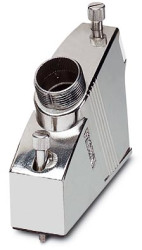 Grommet housing, size VC2, zinc die casting, PG21, angled, screw locking, IP67, 1855144