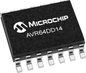 Mikrokontroler Microchip AVR SOIC 14-pinowy Montaż powierzchniowy Mikrokontroler 8-bitowy 64 KB 8bit 24MHz Flash