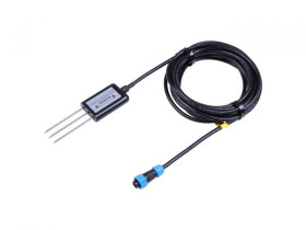 Industrial Soil Moisture &amp; Temperature Sensor MODBUS-RTU RS485, 0-2V Analog Voltage (S-Soil MT-02B), with waterproof aviatio