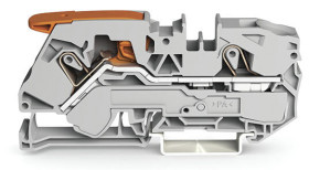 Blok zacisków przelotowych WAGO poziomy: Pojedynczy 20 → 4AWGWciskany zacisk Cage Clamp TOPJOB S, 2116 raster:
