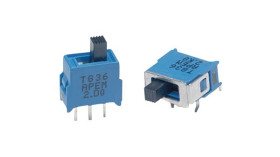 Przełącznik suwakowy, Pojedynczy biegun, THT, APEM