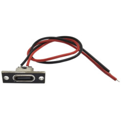 Gniazdo USB-C Przykręcane Z Przewodem 15cm