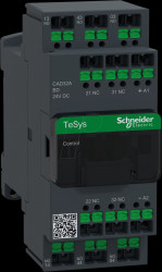 CAD32ABD Auxiliary contactor, 3 NO + 2 NC, 24-V DC coil, snap-in