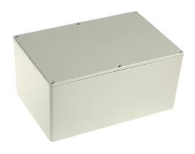 Obudowa Aluminium odlewane szerokość zew. 146 mm długość zew. 222,2 mm wys. zew. 106,5 mm RS PRO Szary