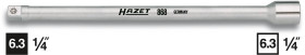 Hazet 867/868 868-16 Przedłużka do kluczy nasadowych Końcówka wkrętaka 1/4" (6,3 mm) 402 mm 1 szt.