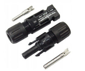 Złącze fotowoltaiczne MC4 komplekt para (+ i -) szeregowe zestaw DC 1000V 32A VCX