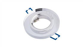 Oprawa Halogenowa Szklana Sufitowa Led Gu10 Mr16 Stała Okrągła Ariel...