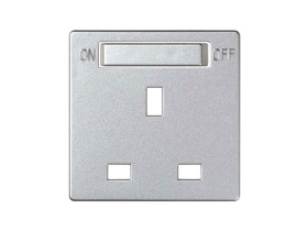 SIMON 82 Pokrywa do gniazda standard brytyjski z wyłącznikiem aluminium 8200046-093 KONTAKT SIMON