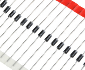 Dioda DO-204AL 1A Otwór przezierny 1000V Połączenie silikonowe Pojedyncza 1N4007-E3/54