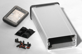 Aluminum RF enclosure, (L x W x H) 120 x 59 x 31 mm, natural, IP54, 1457C1202E
