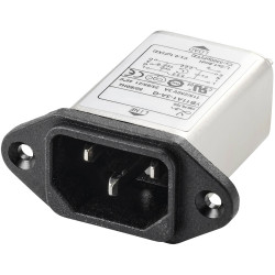 TRU COMPONENTS TC-10101444 Line filter IEC socket 250V AC 3A 1.8mH 1pc