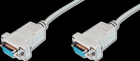 Connection cable, 3 m, D-Sub socket, 9 pole to D-Sub socket, 9 pole, AK-610100-030-E