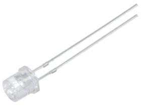 Dioda świecąca LED szerokokątna czerwona