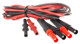Próbnik, typ końcówki: Zaokrąglony, 600V, 10A, Czarny, czerwony