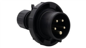Wtyczka Siłowa 16A 5P 380V-415V /Fe/ Ip67 Czarna