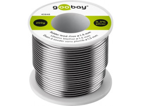 Cyna lutownicza lut bezołowiowy, ø 1,5 mm, 250 g Gobay