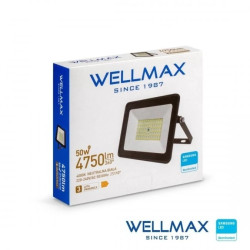 Naświetlacz LED 50W 95lm/W 4750lm IP65 Neutralna 4000K SAMSUNG / GOL1FLN050