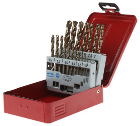 Zestaw wierteł Dormer Wiertło kręte HSS-E 19 szt. Zestaw wiertarki Jobber