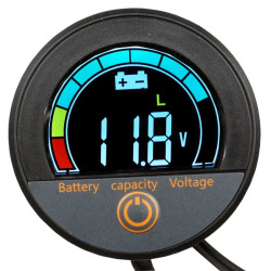 Wodoodporny miernik napięcia wskaźnik naładowania akumulatora 7V-100V