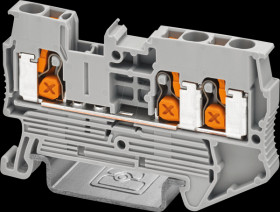 1343117 Continuity terminal, XT 2.5 TWIN - gray