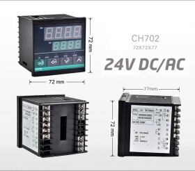 Regulator temperatury PID CH702 ( 24V DC/AC )