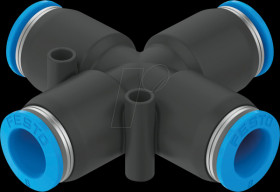 153286 Connector, X-shaped, 4x 10 mm diameter