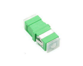 Adapter światłowodowy SC/APC simplex, krótkie uszy montażowe